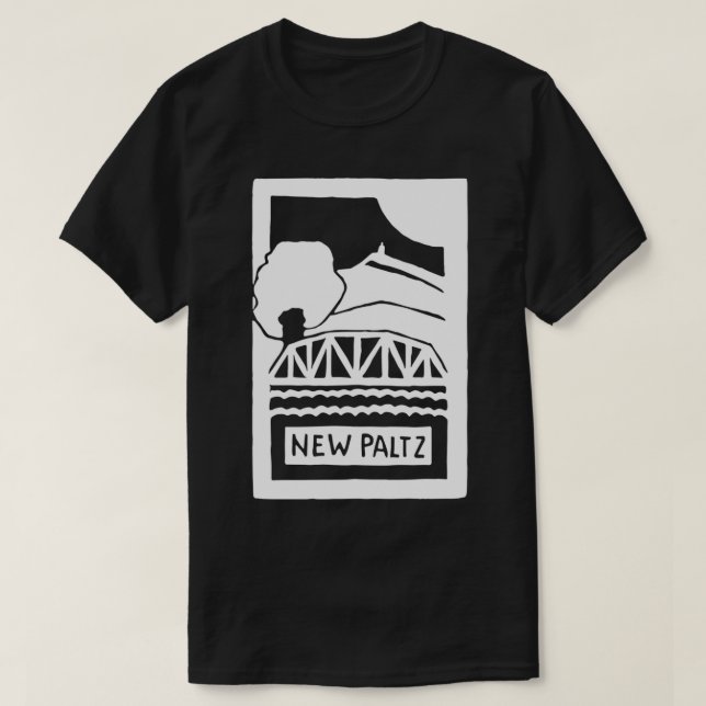 T-shirt Nouvelle coupe Lino numérisée Paltz (Design devant)