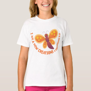 T-shirt Nouvelle création papillon mignon dessin animé ver