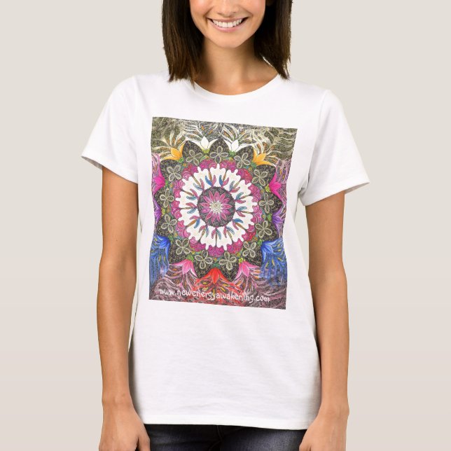 T-shirt Nouvelle déesse Mandala T Shirt Ladies (Devant)