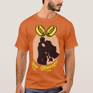 T-shirt Nouvelle Directrice Anneaux Mariage Mariage Mariée