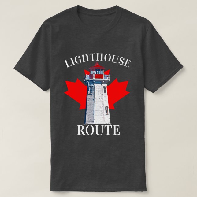 T-shirt Nouvelle-Écosse 902 Phare route Peggy's Cove (Design devant)