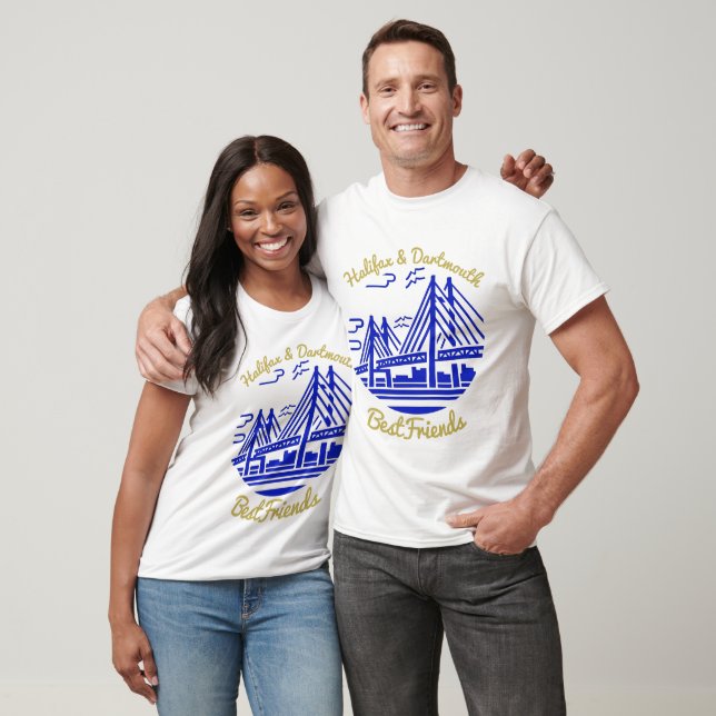T-shirt Nouvelle-Écosse Halifax et Dartmouth Bestfriends (Unisexe)