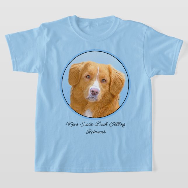 T-shirt Nouvelle-Écosse Peinture de chien pour l'essayeur  (Poser)