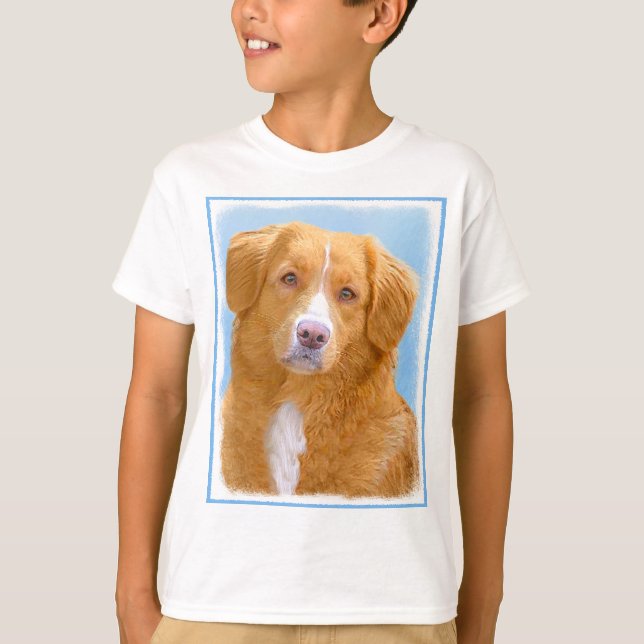 T-shirt Nouvelle-Écosse Peinture de chien pour l'essayeur  (Devant)