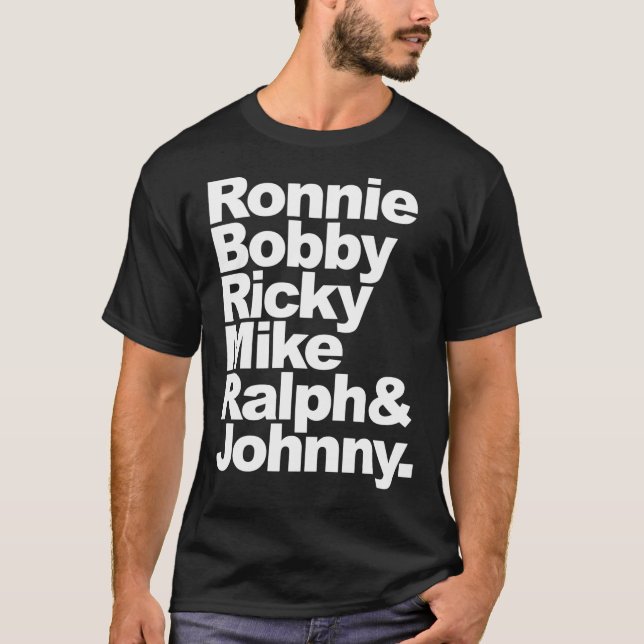 T-shirt Nouvelle édition Ronnie, Bobby, Ricky, Mike, Ralph (Devant)