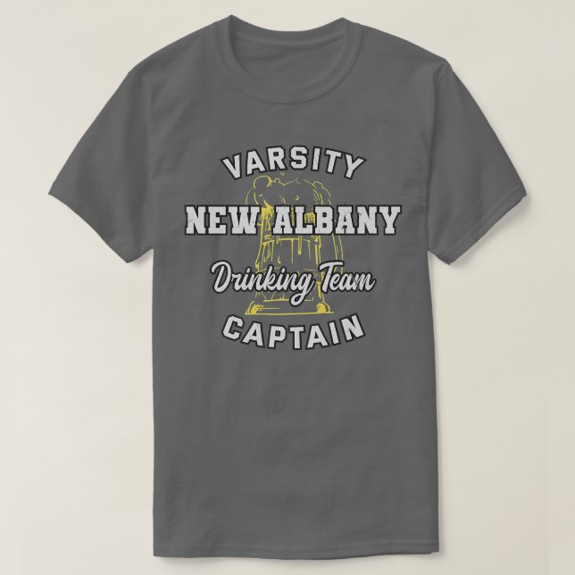 T-shirt Nouvelle équipe de boisson Albany Capitaine Indian (Design devant)