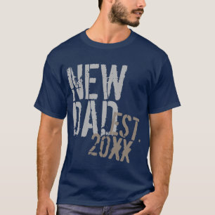 T-shirt Nouvelle fête des pères de grunge de papa d'année