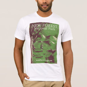 T-shirt Nouvelle Forêt, Hampshire, Angleterre