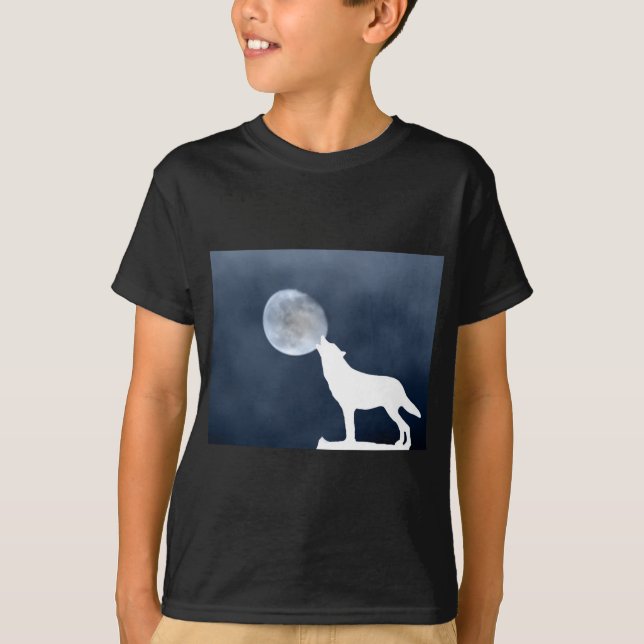 T-shirt Nouvelle Lune - Loup hurlant (Devant)