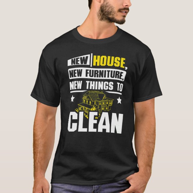 T-shirt Nouvelle maison nouveaux meubles nouvelles choses  (Devant)
