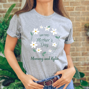 T-shirt Nouvelle maman Bébé et maman Première fête des mèr