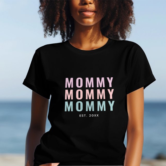 T-shirt Nouvelle maman établie & Fête des mères (Créateur téléchargé)