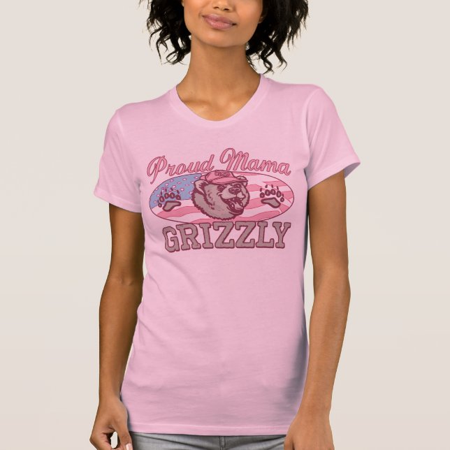 T-shirt Nouvelle maman fière Grizzly (Devant)