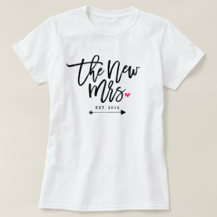 T-shirt Nouvelle Mme Est. Votre année l'épousant