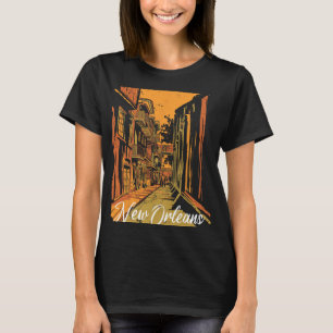 T-shirt Nouvelle-Orléans Bourbon Street Souvenir Quartier 