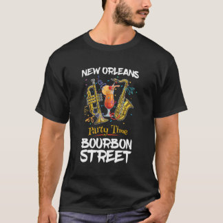 T-shirt Nouvelle-Orléans Louisiane Bourbon Street Jazz Par