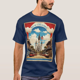 T-shirt Nouvelle-Orléans Louisiane États-Unis d'Amérique T