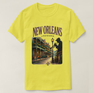 T-shirt Nouvelle-Orléans Louisiane Quartier Français Voyag