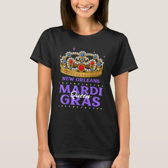 T-shirt Nouvelle-Orléans Mardi Gras Queen (Devant)