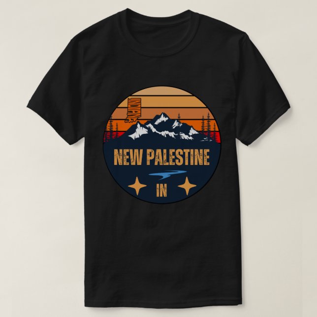 T-shirt Nouvelle Palestine, Indiana (Design devant)