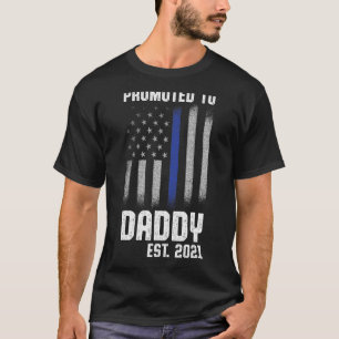 T-shirt Nouvelle première fois papa police application de 