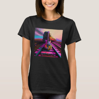 T-shirt Nouvelle Psychedelia Train de Guitare Psychedeliqu