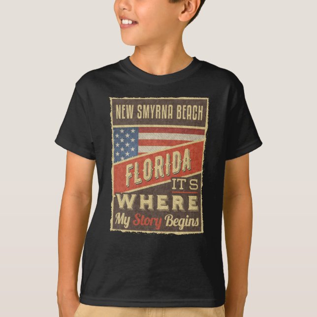 T-shirt Nouvelle Smyrna Beach Floride (Devant)