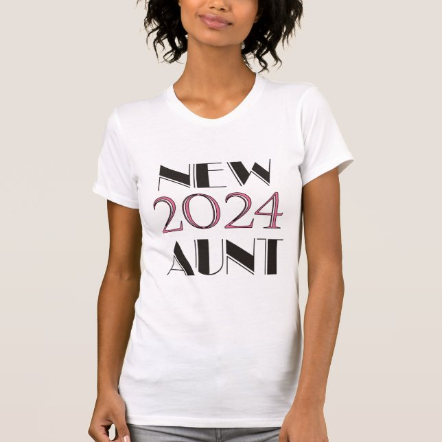 T-shirt nouvelle tante 2024 (Devant)