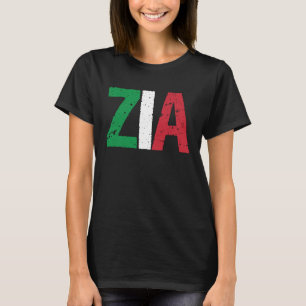 T-shirt Nouvelle Tante Italienne Zia Fière Italienne Améri