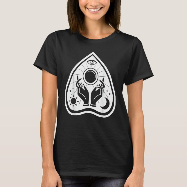 T-shirt Nouvelle Terre Fatima Horsauge Hamsa Yoga Hand Udz (Devant)