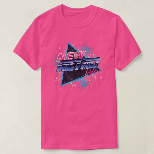 T-shirt Nouvelle vague rétro (Design devant)
