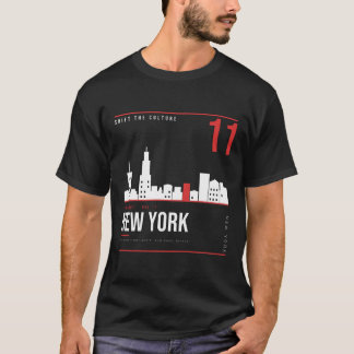 T-shirt Nouvelle York NYC Skyline ShiftTape Vol 11