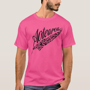 T-shirt Nouvelle-Zélande Aotearoa Kiwi Fern Tous Noirs Tat