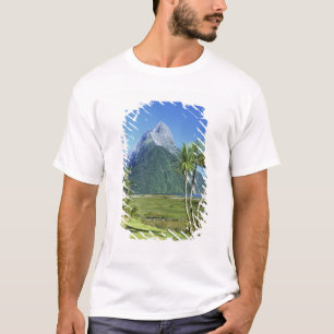 T-shirt Nouvelle-Zélande, île du Sud, Mitre Peak,