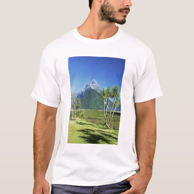 T-shirt Nouvelle-Zélande, île du Sud, pic de Miter, (Devant)