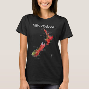 T-SHIRT NOUVELLE ZÉLANDE KIWI POHUTUKAWA