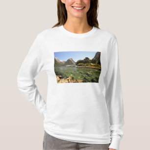 T-shirt Nouvelle-Zélande, Mitre Peak, & fleuve Bowen entra