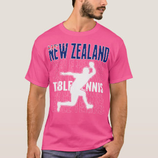 T-shirt Nouvelle-Zélande Table Tennis Amoureux Jersey Jers
