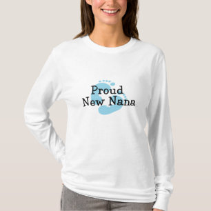 T-shirt Nouvelles empreintes de pas fières de bébé de Nana