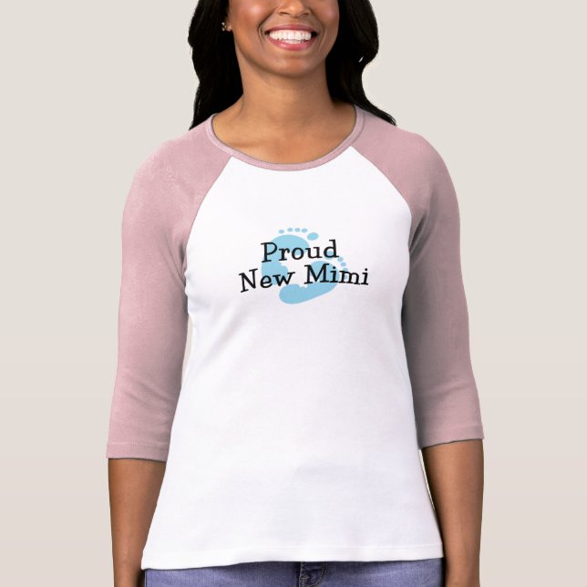 T-shirt Nouvelles empreintes de pas fières du bébé Mimi (Devant)