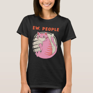 T-shirt Nouvelles Personnes Chat Avec Masque Vintage Anti