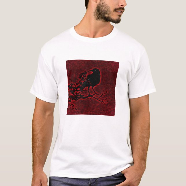 T-shirt Novelty Ados Black Crow Gamer (Devant)