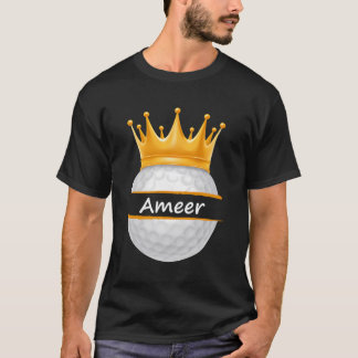 T-shirt Novelty Golf Nom personnalisé Ameer Sports Papa