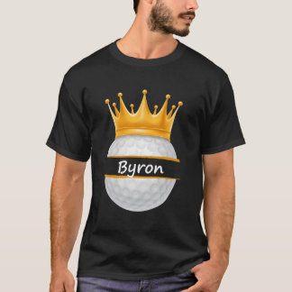 T-shirt Novelty Golf Nom personnalisé Byron Sports Papa