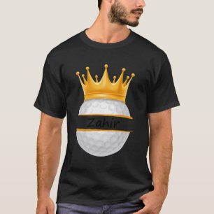 T-shirt Novelty Golf Nom personnalisé Zahir Sports Papa