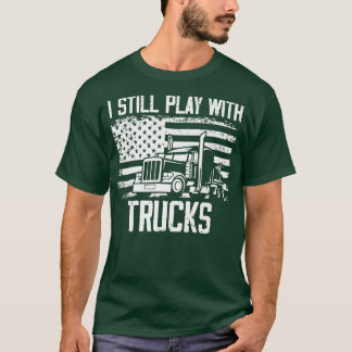 T-shirt Novelty Vintage Driving Automobile Pickup Truck En