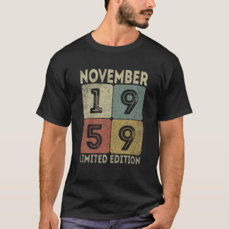 T-shirt November 1959 Limited Edition Outfit Retro 62Nd Bd