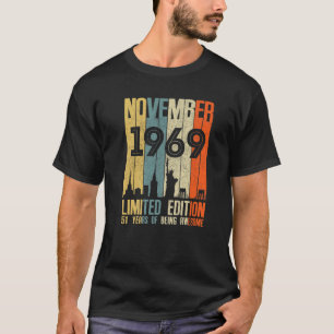 T-shirt Novembre 1969 T 51 Année Anniversaire 1969 Cadeau