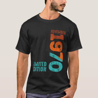 T-shirt Novembre 1970 Année 1970 1970 1970 Depuis 1970