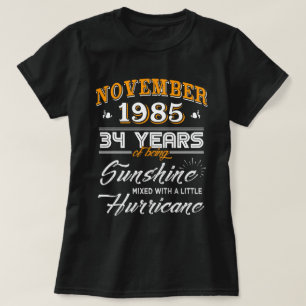 T-shirt Novembre 1985 trente-quatrièmes cadeaux